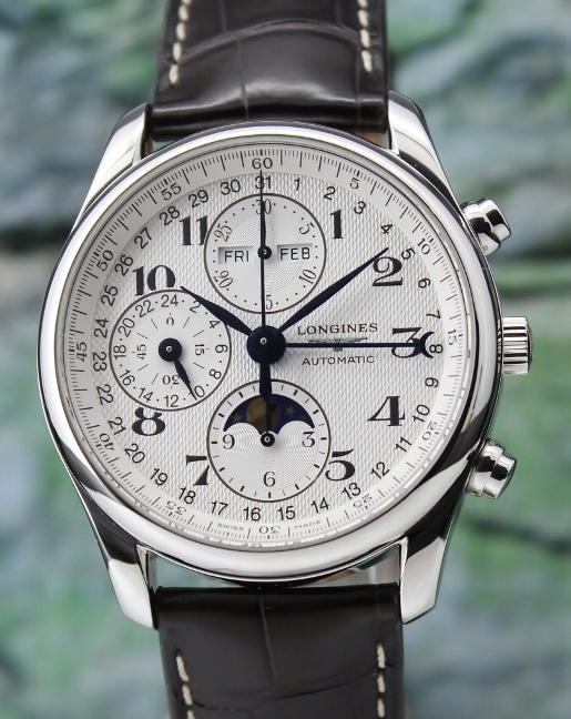 (image for) Longines Master Collection Master Complications Chronograph Automatic Moon-Phase Watch / L2.673.4